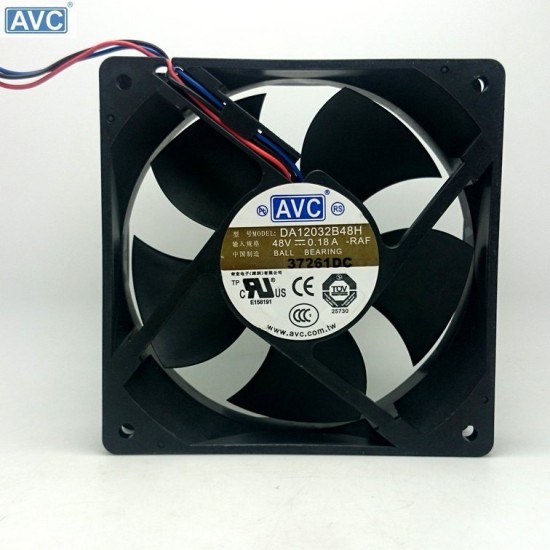 AVC DA12032B48H 120mm DC 48V 0.18A axial case cooling fan AVC DA12032B48H 120mm DC 48V 0.18A axial case cooling fan
