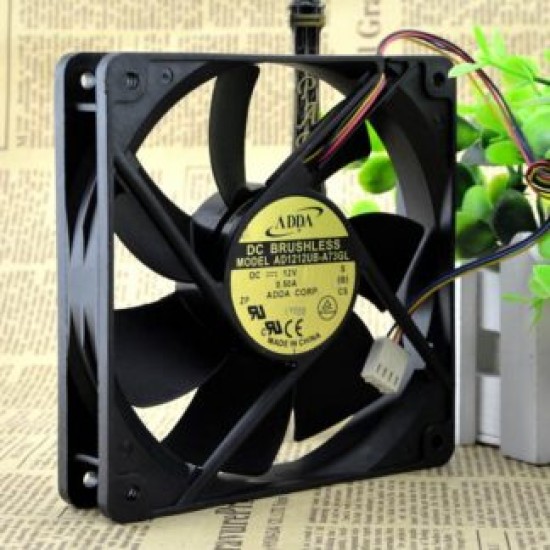 ADDA AD1212UB-A73GL 0.50A 12CM 4wire Double ball bearing cooling fan ADDA AD1212UB-A73GL 0.50A 12CM 4wire Double ball bearing cooling fan