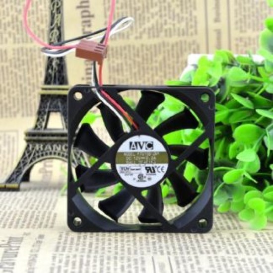 AVC F7015B12MY DC12V 0.2A 70*70*15mm 3-wires double ball bearing cooling fan AVC F7015B12MY DC12V 0.2A 70*70*15mm 3-wires double ball bearing cooling fan