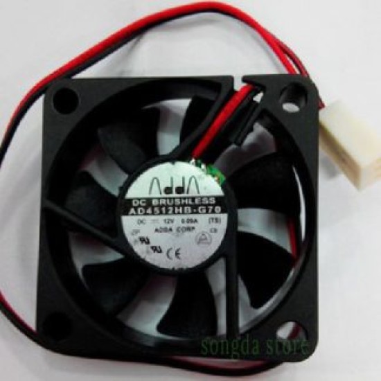 ADDA AD4512HB-G70 DC12V 0.09A 2-wire 40mm Server inverter cooling fan ADDA AD4512HB-G70 DC12V 0.09A 2-wire 40mm Server inverter cooling fan