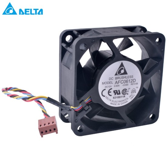 DELTA AFC0612D 60m 12V 0.60A 4-wire 4Pin PWM double ball bearing high volume air cooling fan DELTA AFC0612D 60m 12V 0.60A 4-wire 4Pin PWM double ball bearing high volume air cooling fan
