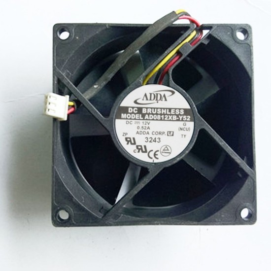 ADDA AD0812XB-Y52 DC12V 0.52A 8mm cooling fan ADDA AD0812XB-Y52 DC12V 0.52A 8mm cooling fan