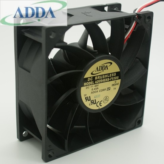 ADDA AD0948XB-F93DS 48V 0.45A dual ball bearing cooling fan ADDA AD0948XB-F93DS 48V 0.45A dual ball bearing cooling fan