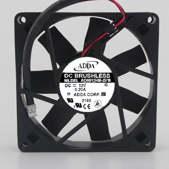 ADDA AD0812HB-D7B DC12V 0.20A cooling fan ADDA AD0812HB-D7B DC12V 0.20A cooling fan