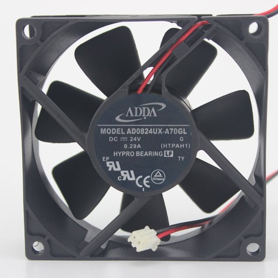 ADDA AD0824UX-A70GL 24V 0.29A 8CM inverter cooling fan ADDA AD0824UX-A70GL 24V 0.29A 8CM inverter cooling fan