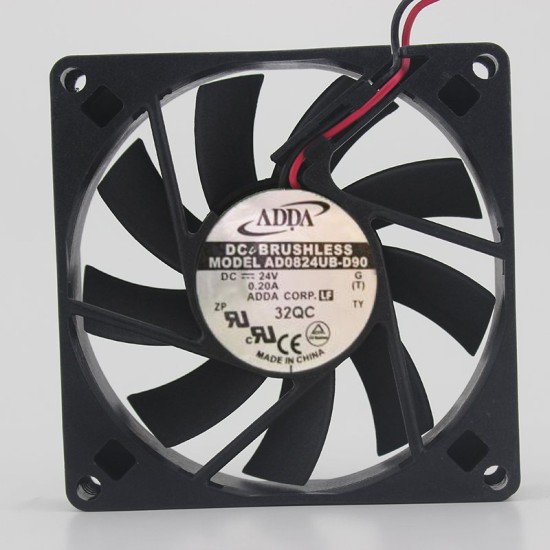 ADDA AD0824UB-D90 DC24V 0.2A inverter cooling fan ADDA AD0824UB-D90 DC24V 0.2A inverter cooling fan