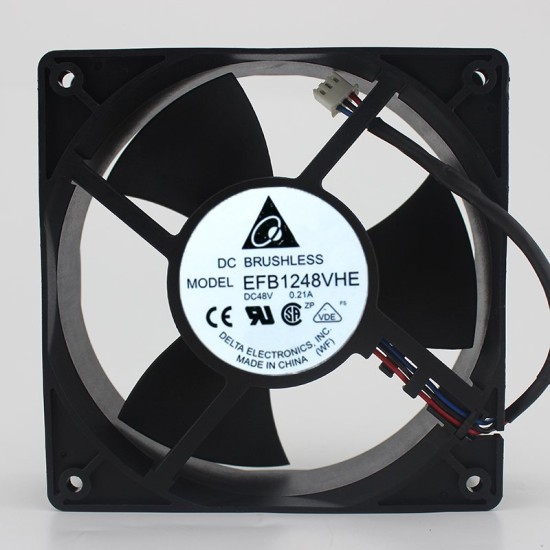Delta EFB1248VHE 12CM 48V 0.21A switch cooling fan Delta EFB1248VHE 12CM 48V 0.21A switch cooling fan