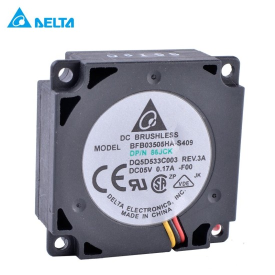Delta BFB03505HA-S409-F00 3-wire centrifugal turbine blower notebook cooling fan Delta BFB03505HA-S409-F00 3-wire centrifugal turbine blower notebook cooling fan