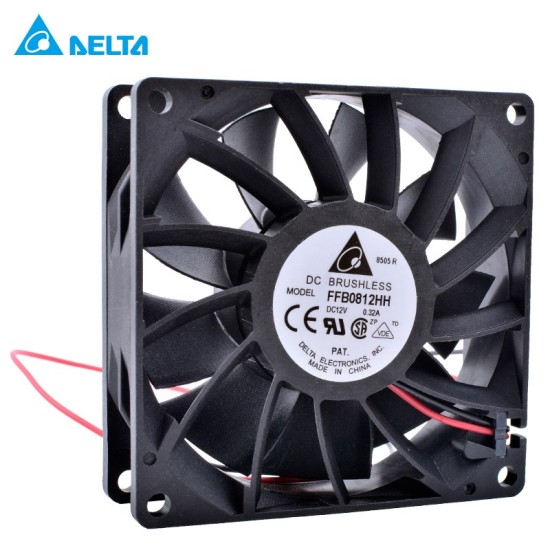 DELTA FFB0812HH DC12V 0.32A Double ball bearing cooling fan DELTA FFB0812HH DC12V 0.32A Double ball bearing cooling fan