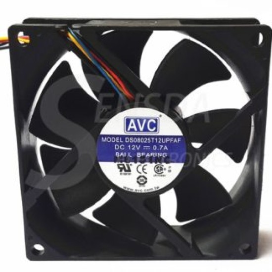 AVC DS08025T12UPFAF 80mm DC12V 0.7A PWM cooling fan AVC DS08025T12UPFAF 80mm DC12V 0.7A PWM cooling fan