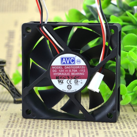 AVC DA07020R12U DC12V 0.70A hydraulic bearing fan AVC DA07020R12U DC12V 0.70A hydraulic bearing fan
