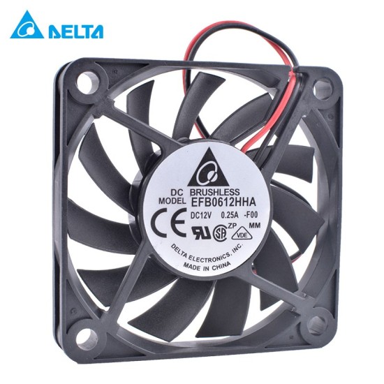 Delta EFB0612HHA 6cm 60mm 12V 0.25A Double ball bearing large air volume cooling fan Delta EFB0612HHA 6cm 60mm 12V 0.25A Double ball bearing large air volume cooling fan