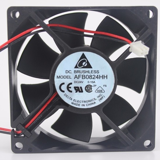 Delta AFB0824HH 8CM DC24V 0.15A 2Lines Converter Power Supply Cooling Fan Delta AFB0824HH 8CM DC24V 0.15A 2Lines Converter Power Supply Cooling Fan