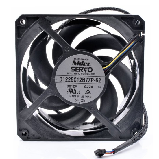 Nidec D1225C12B7ZP-62 DC12V 0.22A Asus graphics card water-cooled radiator fan Nidec D1225C12B7ZP-62 DC12V 0.22A Asus graphics card water-cooled radiator fan
