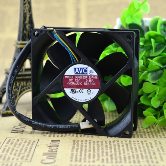 AVC DS08025R12UP048 DC 12V 0.35A cooling fan AVC DS08025R12UP048 DC 12V 0.35A cooling fan