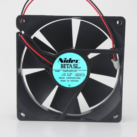 Nidec D09T-24PH 24V 0.10A 9CM 2-wire inverter fan