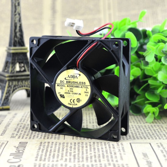 ADDA AD0824MS-A71GL DC24V 0.10A cooling fan ADDA AD0824MS-A71GL DC24V 0.10A cooling fan