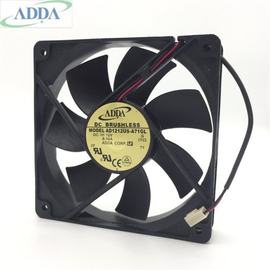 ADDA AD1212US-A71GL DC12V 0.50A 2-wire cooling fan ADDA AD1212US-A71GL DC12V 0.50A 2-wire cooling fan