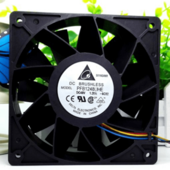 delta PFB1248UHE DC48V 1.2A 12CM 4wire cooling fan delta PFB1248UHE DC48V 1.2A 12CM 4wire cooling fan