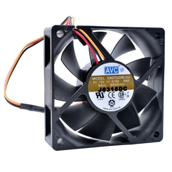 AVC DA070B12U 12V 0.70A Double ball bearing cooling fan AVC DA070B12U 12V 0.70A Double ball bearing cooling fan