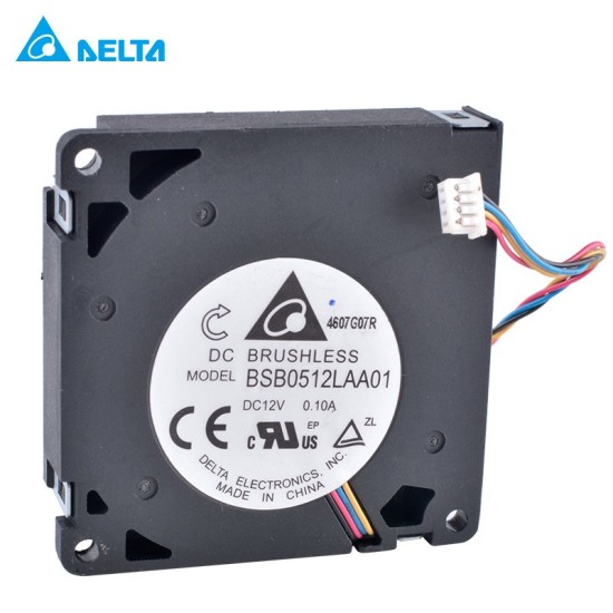 DELTA BSB0512LAA01 50x50x10mm 12V 0.10A Ultra-thin 4-wire centrifugal turbine blower cooling fan DELTA BSB0512LAA01 50x50x10mm 12V 0.10A Ultra-thin 4-wire centrifugal turbine blower cooling fan