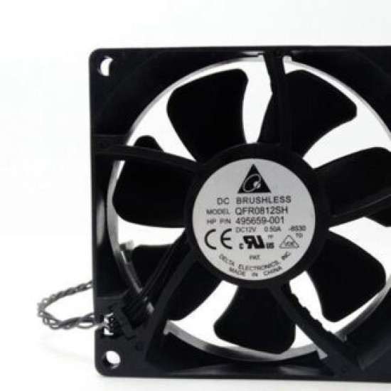 Delta QFR0812SH DC12V 0.50A 8CM 4-lines Cooling Fan Delta QFR0812SH DC12V 0.50A 8CM 4-lines Cooling Fan