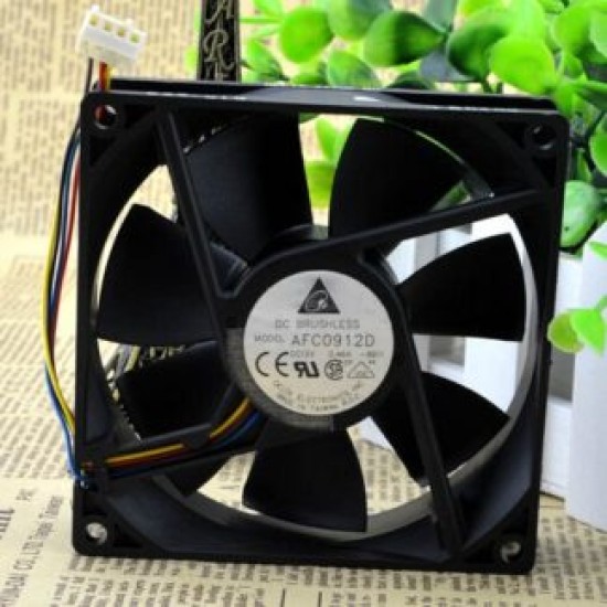 Delta AFC0912D 12V 0.46A 92*92*25 four line PWM cooling fan Delta AFC0912D 12V 0.46A 92*92*25 four line PWM cooling fan