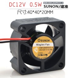 Sunon GM1204PKV3-A DC 12V 0.5W 3Wire server inverter axial Cooling Fan