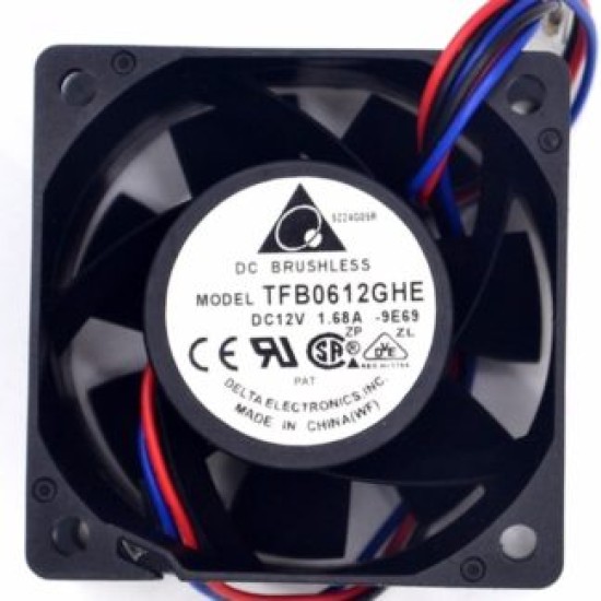 DELTA TFB0612GHE 6CM 1.68A DC 12V Server Cooling Fan DELTA TFB0612GHE 6CM 1.68A DC 12V Server Cooling Fan