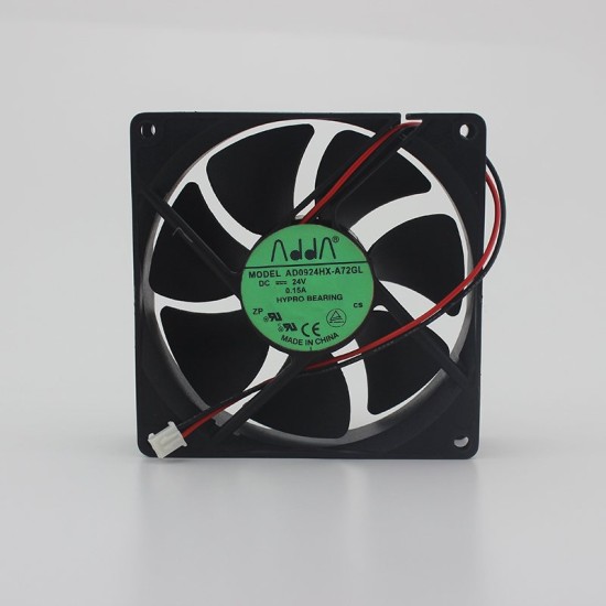 ADDA AD0924HX-A72GL 24V 0.15A 9CM 3-wire inverter cooling fan ADDA AD0924HX-A72GL 24V 0.15A 9CM 3-wire inverter cooling fan