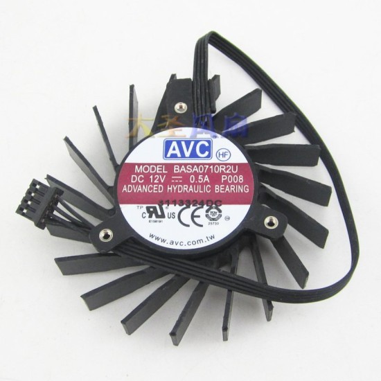 AVC BASA0710R2U DC12V 0.5A cooling fan AVC BASA0710R2U DC12V 0.5A cooling fan