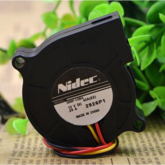 Nidec D05F-12BH 12V 0.25A three line centrifugal turbo fan Nidec D05F-12BH 12V 0.25A three line centrifugal turbo fan