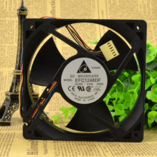 Delta EFC1248DF-5W33 DC48V 0.33A 120*120*38MM 4-line Cooling Fan Delta EFC1248DF-5W33 DC48V 0.33A 120*120*38MM 4-line Cooling Fan