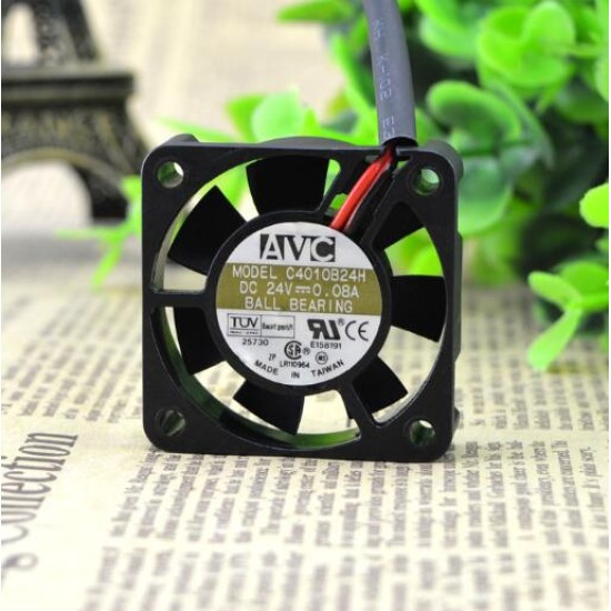 AVC C4010B24H DC24V 0.08A 4CM 2-wire double ball inverter cooling fan AVC C4010B24H DC24V 0.08A 4CM 2-wire double ball inverter cooling fan
