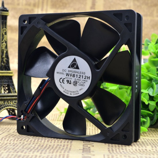 Delta WFB1212H12025 12v 0.45 A 12cm mill chassis Cooling Fan Delta WFB1212H12025 12v 0.45 A 12cm mill chassis Cooling Fan