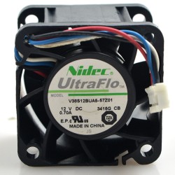 Nidec W40S12BUA5-15 DC12V 0.55A 4-pin PWM axial flow cooling fan Nidec W40S12BUA5-15 DC12V 0.55A 4-pin PWM axial flow cooling fan