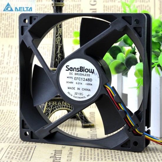 Delta EFC1248D-S30A 48V 0.21A 4wire PWM fan Huawei switches Delta EFC1248D-S30A 48V 0.21A 4wire PWM fan Huawei switches
