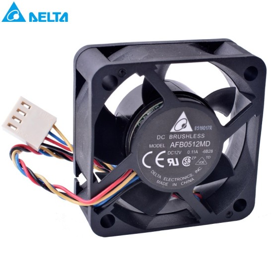 DELTA AFB0512MD 12V 0.11A 4-wire double ball bearing cooling fan DELTA AFB0512MD 12V 0.11A 4-wire double ball bearing cooling fan