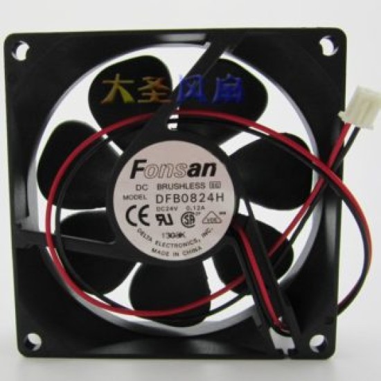 Delta FONSAN DFB0824H 8025 24V 0.12A Inverter cooling fan Delta FONSAN DFB0824H 8025 24V 0.12A Inverter cooling fan