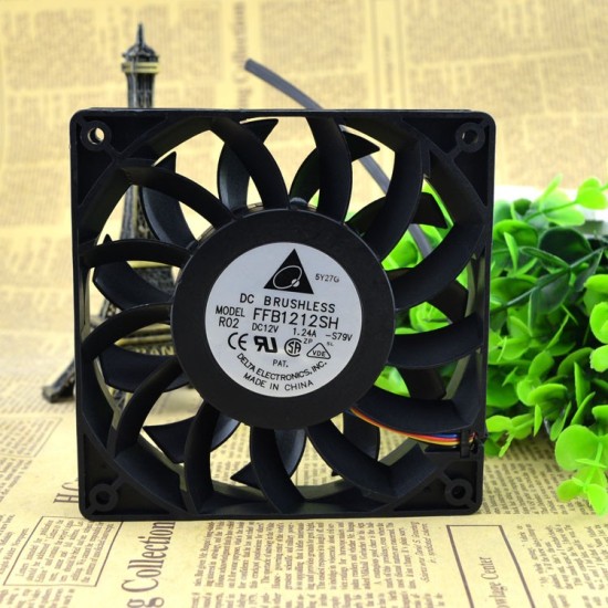 Delta FFB1212SH 12V 1.24A 12CM cooling fan Delta FFB1212SH 12V 1.24A 12CM cooling fan