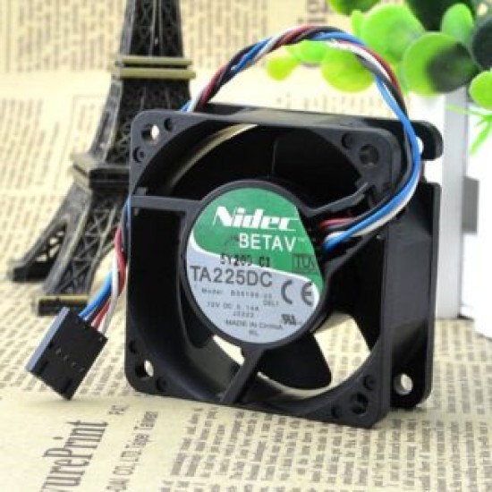 Nidec TA225DC B35198-35 12V 0.14A PWM control 4 line chassis fan