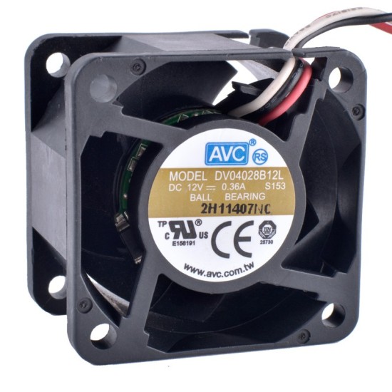 AVC DV04028B12L DC12V 0.36A Silent Airflow Cooling Fan