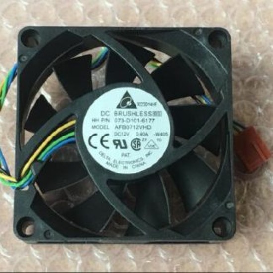 Delta AFB0712VHD DC 12V 0.40A 4-line PWM Intelligent Temperature Control Ball Bearing Cooling Fan Delta AFB0712VHD DC 12V 0.40A 4-line PWM Intelligent Temperature Control Ball Bearing Cooling Fan