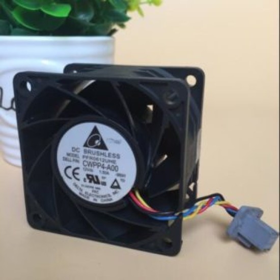 Delta PFR0612UHE DC12V 1.50A 6CM 4-wire Server Large Air Cooling Fan Delta PFR0612UHE DC12V 1.50A 6CM 4-wire Server Large Air Cooling Fan