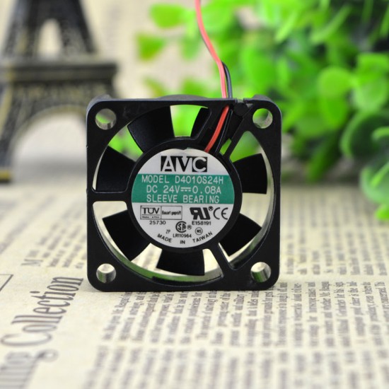 AVC D4010S24H 24V 0.08A 4CM power supply cooling fan AVC D4010S24H 24V 0.08A 4CM power supply cooling fan