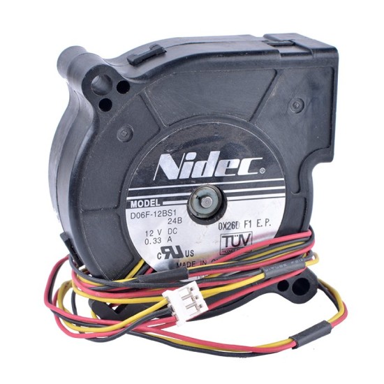 Nidec D06F-12BS1 12V 0.33A Double Ball Bearing Blower Fan