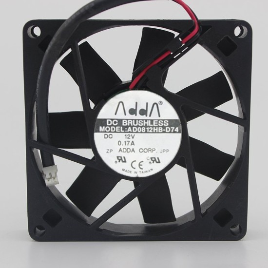 ADDA AD0812HB-D74 12V 0.17A 8CM Chassis Power Supply Fan ADDA AD0812HB-D74 12V 0.17A 8CM Chassis Power Supply Fan