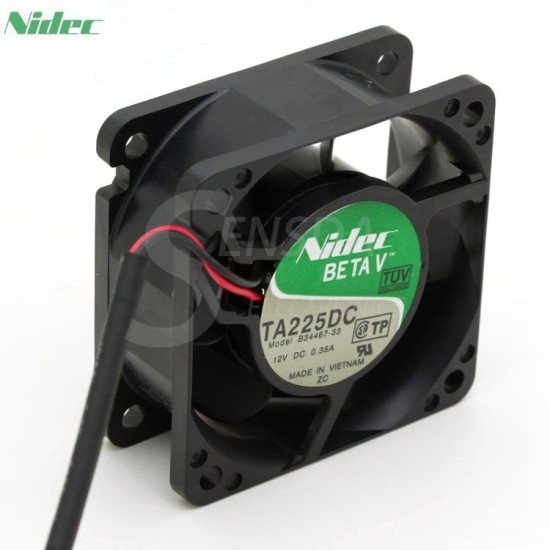 NIDEC TA225DC B34467-33 12V 0.35A 4.2W double ball bearing server inverter fan NIDEC TA225DC B34467-33 12V 0.35A 4.2W double ball bearing server inverter fan