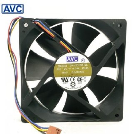 AVC DA125B12L 2V 0.3A 12cm ball bearing cooling fan AVC DA125B12L 2V 0.3A 12cm ball bearing cooling fan