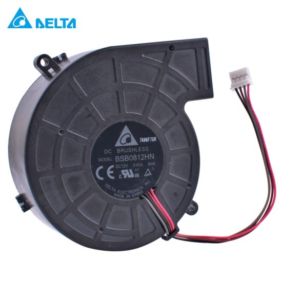 DELTA BSB0812HN 12V 0.60A 4-wire 4pin Turbo Blower Cooling Fan DELTA BSB0812HN 12V 0.60A 4-wire 4pin Turbo Blower Cooling Fan